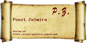 Poszt Zelmira névjegykártya
